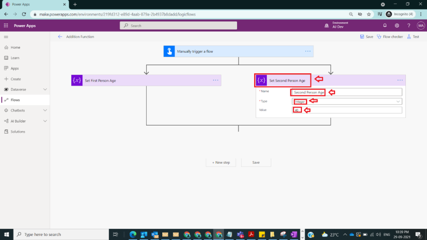 Usage of Addition Function in Power Automate